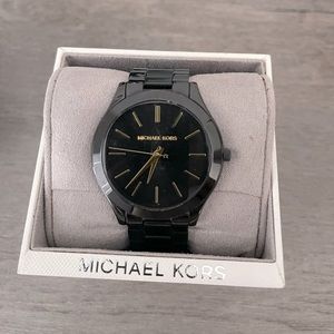 Michael Kors Black and Gold Watch